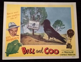 Bill And Coo 1948 Vintage (11x14) Set Of 3 Lobby Cards 4,  6,  8