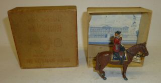 Britains Vintage Lead 2156 Boxed Souvenir Of H M The Queen Mounted - 1950 