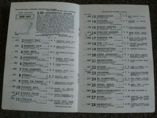 vintage Newmaket horse racing programme 5