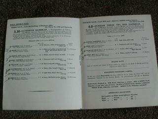 vintage Newmaket horse racing programme 8