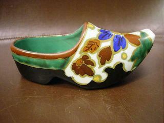 Vintage Royal Gouda Pottery Dutch Shoe Blufri 3420