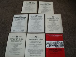 Vintage Sandown Park Horse Racing Programme