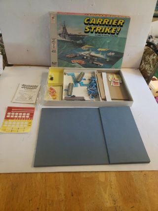 Vintage 1977 Carrier Strike Board Game Milton Bradley 4713 - - Complete