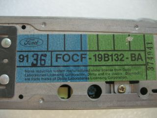 Vintage Ford Car Radio Cassette Player - 19B132 - BA 7