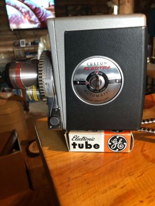 DeJUR Custom ELECTRA Vintage Movie Camera Made in USA,  3 Bausch & Lomb lens 4