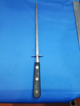 Vintage Sabatier Made In France Knife Sharpening Steel Blade 10 " & 15 " Total