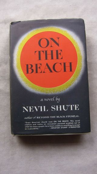Old Book On The Beach By Nevil Shute 1957 1st Ed.  Dj Gc
