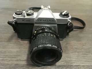 Vintage Camera Ashai Pentax K1000 35mm - 70mm Lens With Pentax 1:4 Adjustable Zoom