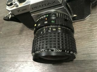Vintage Camera Ashai Pentax K1000 35mm - 70mm Lens With Pentax 1:4 adjustable Zoom 2