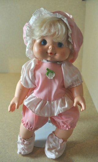 Strawberry Shortcake " Baby Needs A Name " 13 " Blow Kiss Doll 1983