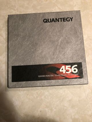 Quantegy 456 Master Tape,  Reel Nab Size 10.  5 Inch 1/2 " Recording