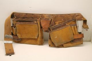 Vintage Sears Craftsman Leather Cowhide Carpenters Work Belt 945151
