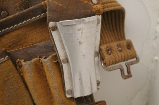 Vintage Sears Craftsman Leather Cowhide Carpenters Work Belt 945151 4