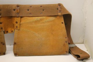 Vintage Sears Craftsman Leather Cowhide Carpenters Work Belt 945151 7