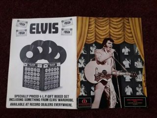 " 1971 " Elvis Presley Las Vegas International Hotel Souvenir Menu Vintage