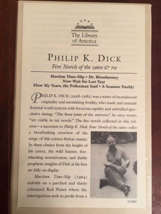The Library Of America Philip K.  Dick - Five Novels Of The 1960 