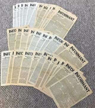 Watchtower 1948 Informant All 12 Issues (the Big Ones)