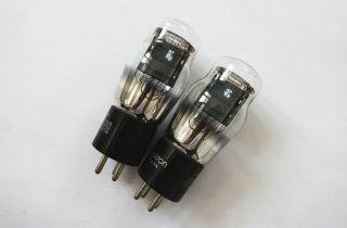 Matched Pair Rca Radiotron Type 45 Single - Ended Amp Vacuum Tubes Exc