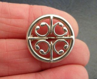 Vintage Jewellery Ola Gorie Silver St Magnus Cross Scottish Celtic Brooch Pin 2