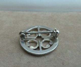 Vintage Jewellery Ola Gorie Silver St Magnus Cross Scottish Celtic Brooch Pin 3