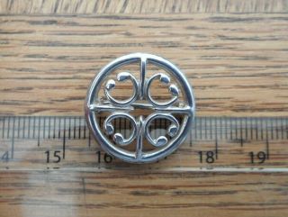 Vintage Jewellery Ola Gorie Silver St Magnus Cross Scottish Celtic Brooch Pin 5