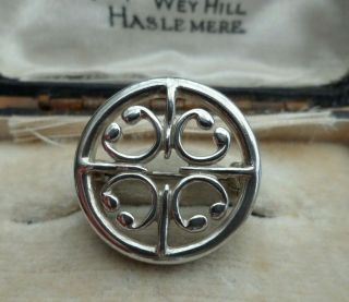 Vintage Jewellery Ola Gorie Silver St Magnus Cross Scottish Celtic Brooch Pin 7