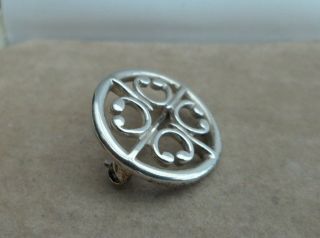 Vintage Jewellery Ola Gorie Silver St Magnus Cross Scottish Celtic Brooch Pin 8