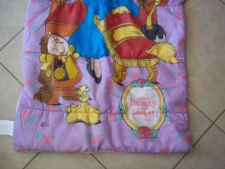 Beauty And The Beast Kids Sleeping - Bag Vintage 90 ' s Colorful Walt Disney Belle 3