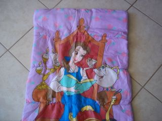 Beauty And The Beast Kids Sleeping - Bag Vintage 90 ' s Colorful Walt Disney Belle 4