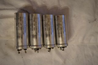 4 Vintage Western Electric Ks - 13810 Electrolytic Capacitors 125uf 350v Tube Amp