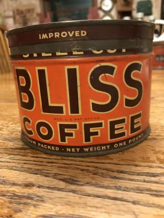 Vintage Bliss 1 Lb Coffee Can With Lid