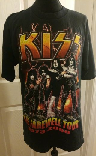 Vintage Kiss The Farewell Tour 1973 - 2000 Men 