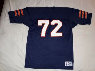 Adult Xl Vtg Champion 72 William Perry Football Jersey Chicago Bears No Name