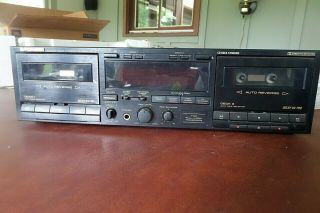 Pioneer Ct - W550r Dual Cassette Deck (vintage) 1991 In