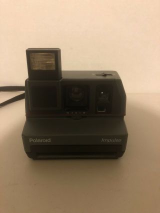 Vintage Polaroid Impulse Instant Film Camera With Strap 600 Plus Film