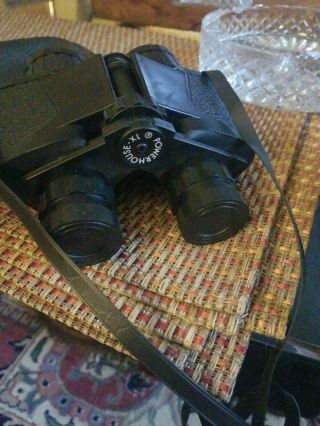 Vintage Powerhouse Binoculars 1X With Covers And Case,  made in Italy 3