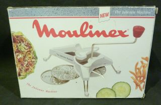 Vintage Retro Moulinex Mouli - Julienne Boxed Complete 3 Blades