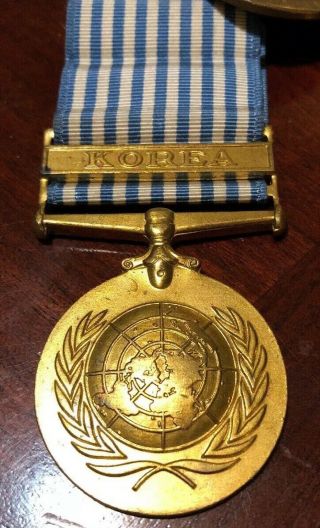 Vintage United Nations Korea War Medal Usa Version 1950 - 1953