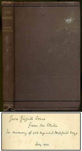Violet Martineau / John Martineau The Pupil Of Kingsley Signed 1st Edition 1921