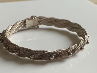 Stunning Vintage Hallmarked Sterling Silver Chain Link Bracelet 9.  8g