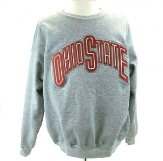 Champion Authentic Apparel Ohio State Buckeyes Vintage Gray Sweater Xxl Osh 2xl