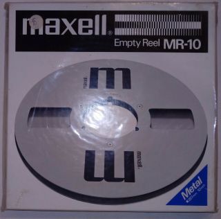 Maxell Mr - 10 10.  5  Empty 1/4  Take Up Tape Reel