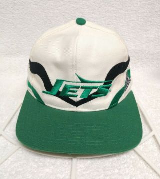 Vintage York Jets Nfl Athletics Pro Line Logo Cap Embroidered Adjustable