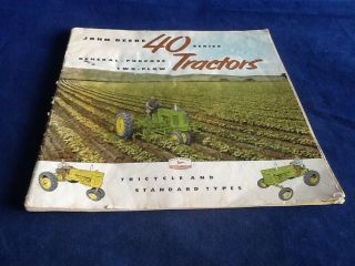 Vintage - John Deere 40 General Purpose Tractor Dealer Brochure
