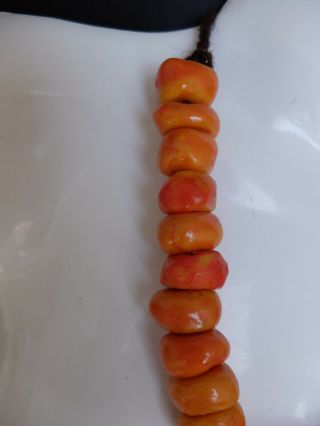 Vintage Amber necklace Moroccan berber / 24 Beads 2