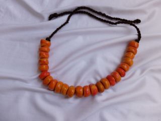 Vintage Amber necklace Moroccan berber / 24 Beads 3