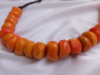 Vintage Amber necklace Moroccan berber / 24 Beads 4
