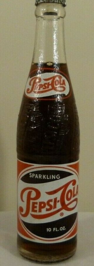 Vintage 1950s Sparkling Pepsi Cola Soda Bottle 10 Oz Raleigh Nc