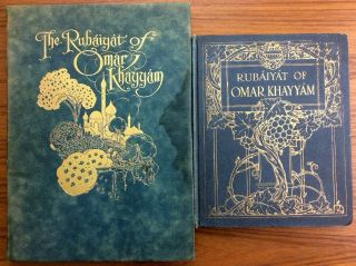 2 Books Charles Robinson /laurence Housman Rubaiyat Of Omar Khayyam Color Plates