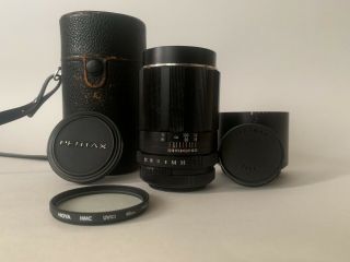 Pentax Asahi - Takumar 135mm F/3.  5 Vintage Camera Lens M42 W/ Case & Filter
